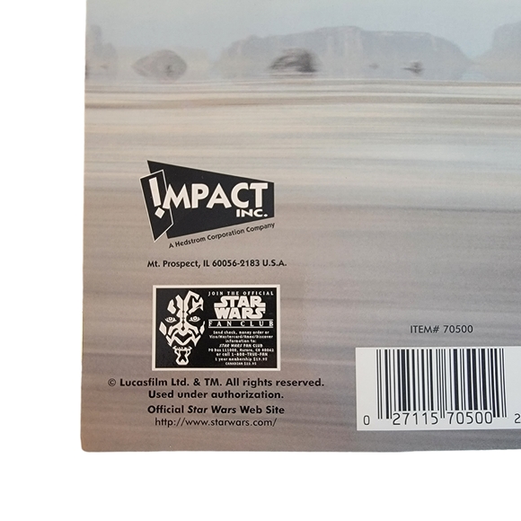 Star Wars Episode 1 Phantom menace, 2000s Printed School Folder Lot of 2 - Picture 4 of 16